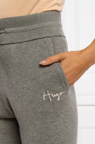 Вълнено спортен панталон Sajita | Regular Fit HUGO сив